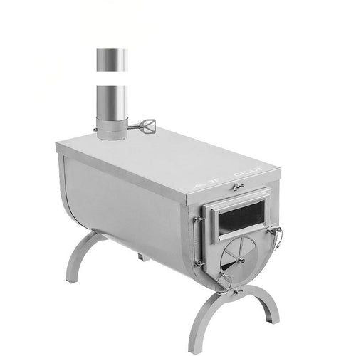 Ultralight Titanium and Stainless Steel Wood Stove For Camping Outdoor Survival
